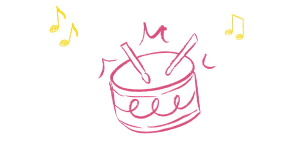 Drum scribble picture